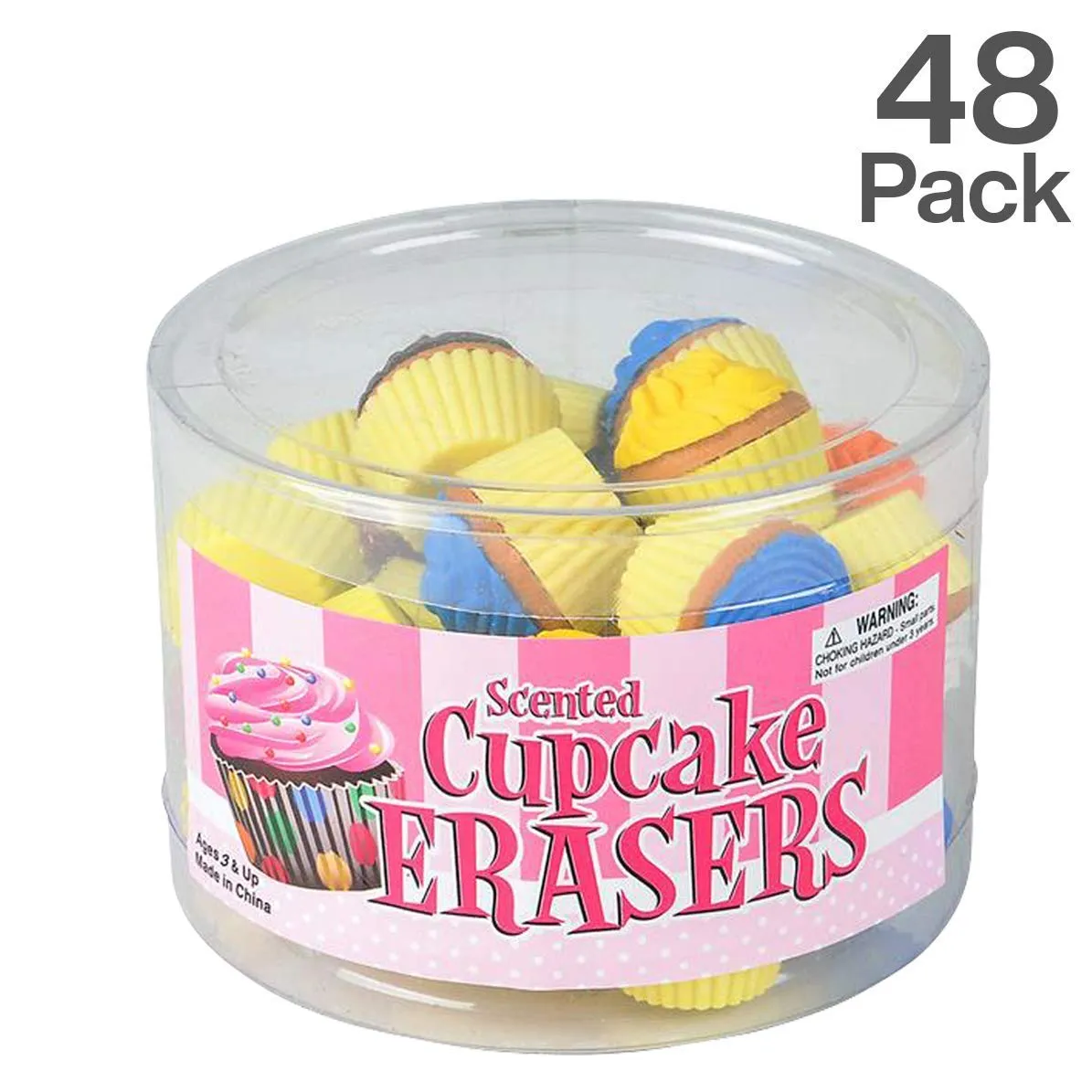 Kicko Scented Cupcake Erasers - Collection of Novelty Erasers in Fruity Scent - Sweet