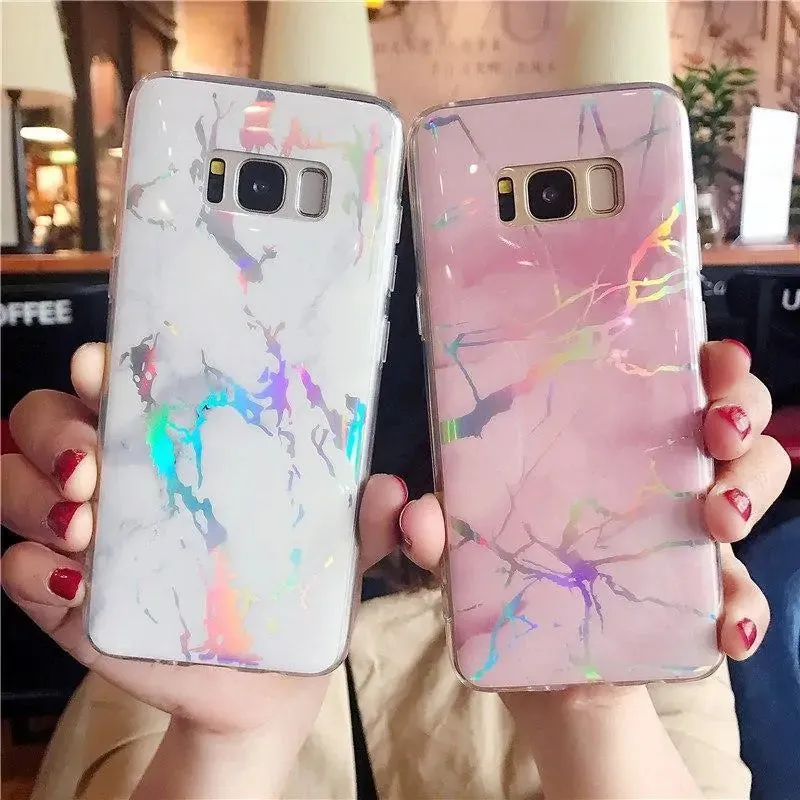 Laser Marble Samsung Cases