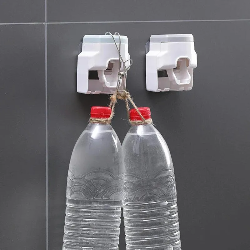 Lazy Toothpaste Dispenser & Toothbrush Holder Combo: Streamlined Bathroom Organization