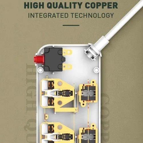 LDNIO SC4408 | 2500W Power Socket  | With 17W Auto-ID USB Ports