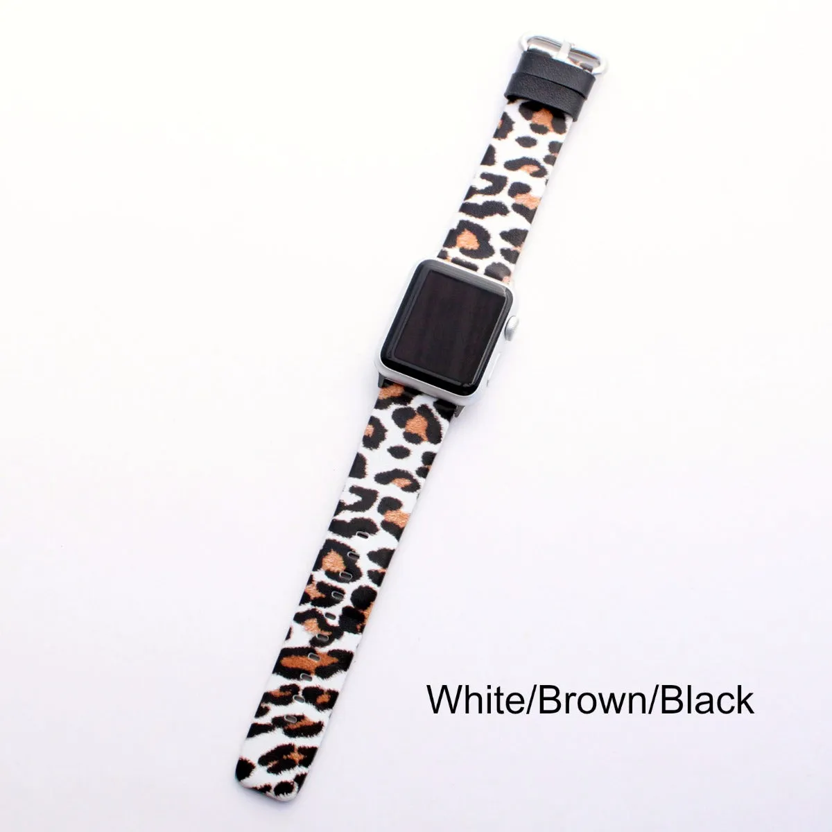 Leopard Leather Apple Watch Bands | Animal Print Apple Replacement Band