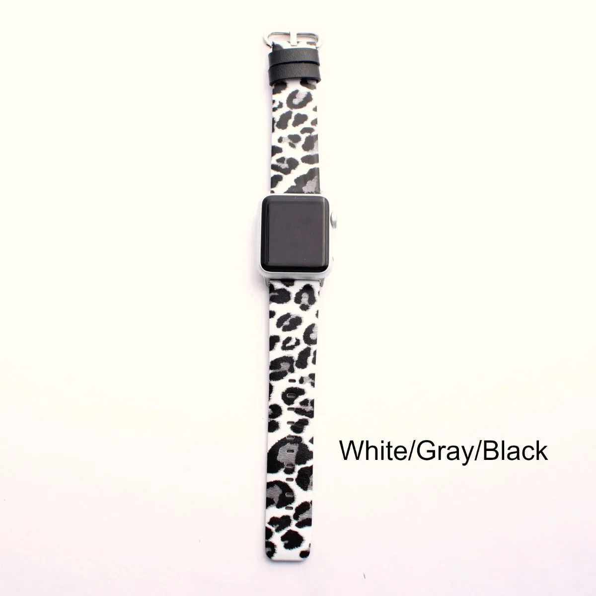 Leopard Leather Apple Watch Bands | Animal Print Apple Replacement Band