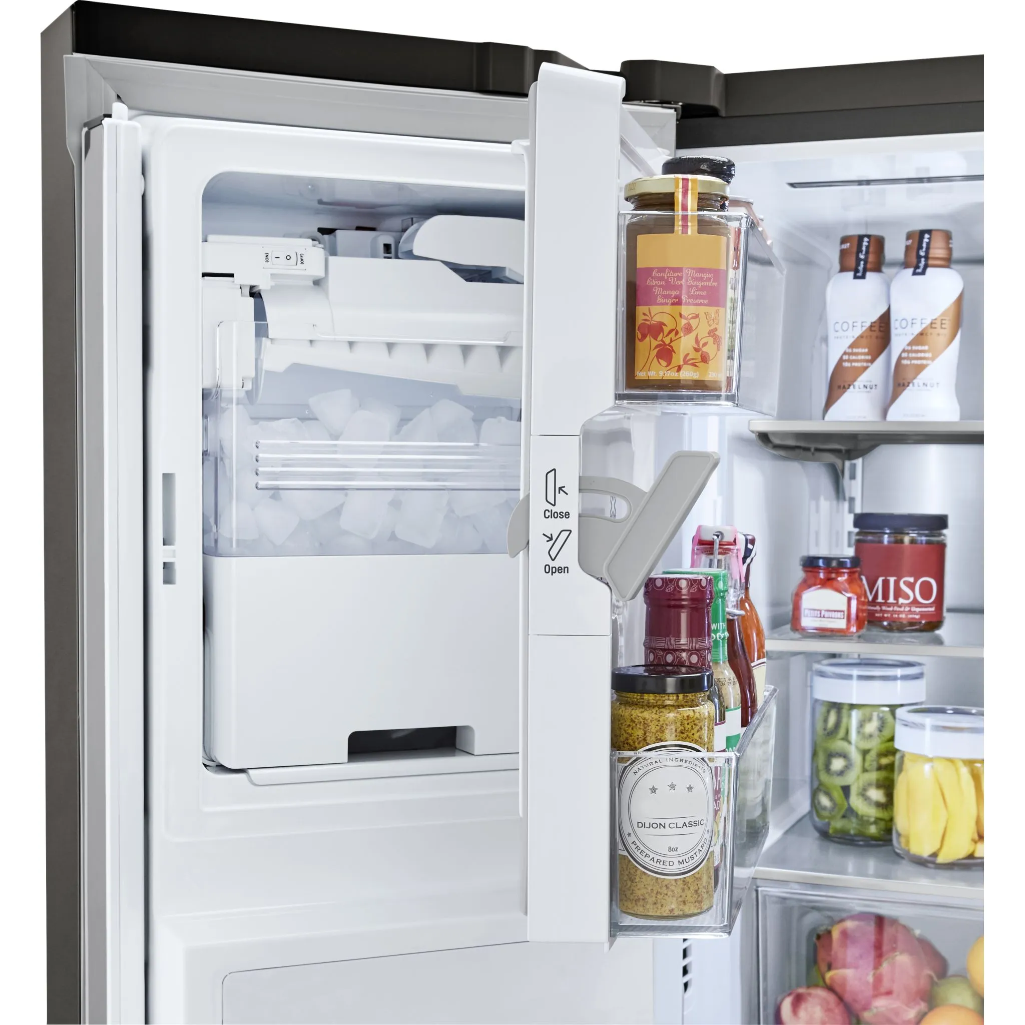 LG French Door Fridge (LRFXS2503D) - Black Stainless