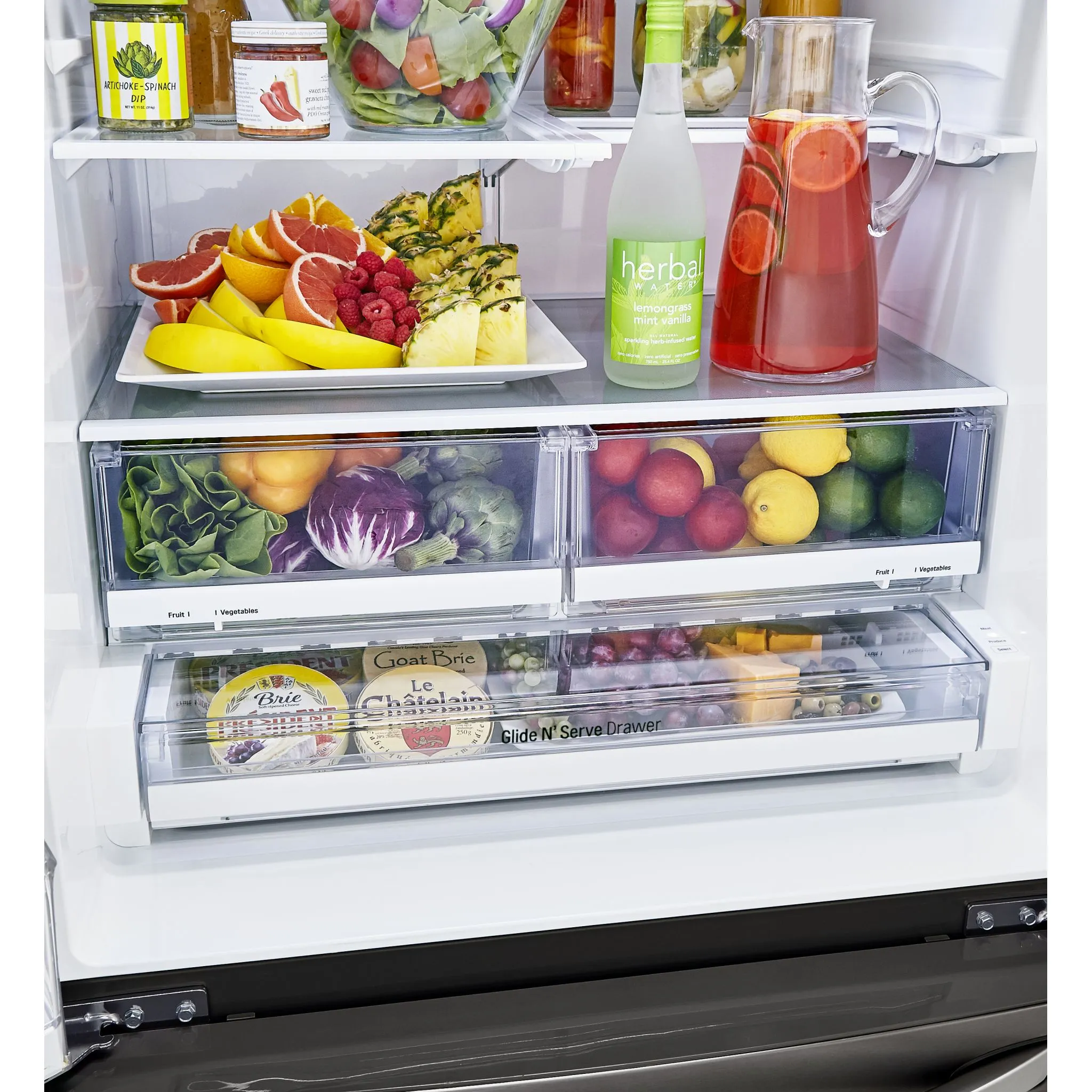 LG French Door Fridge (LRFXS2503D) - Black Stainless