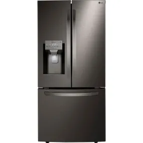 LG French Door Fridge (LRFXS2503D) - Black Stainless