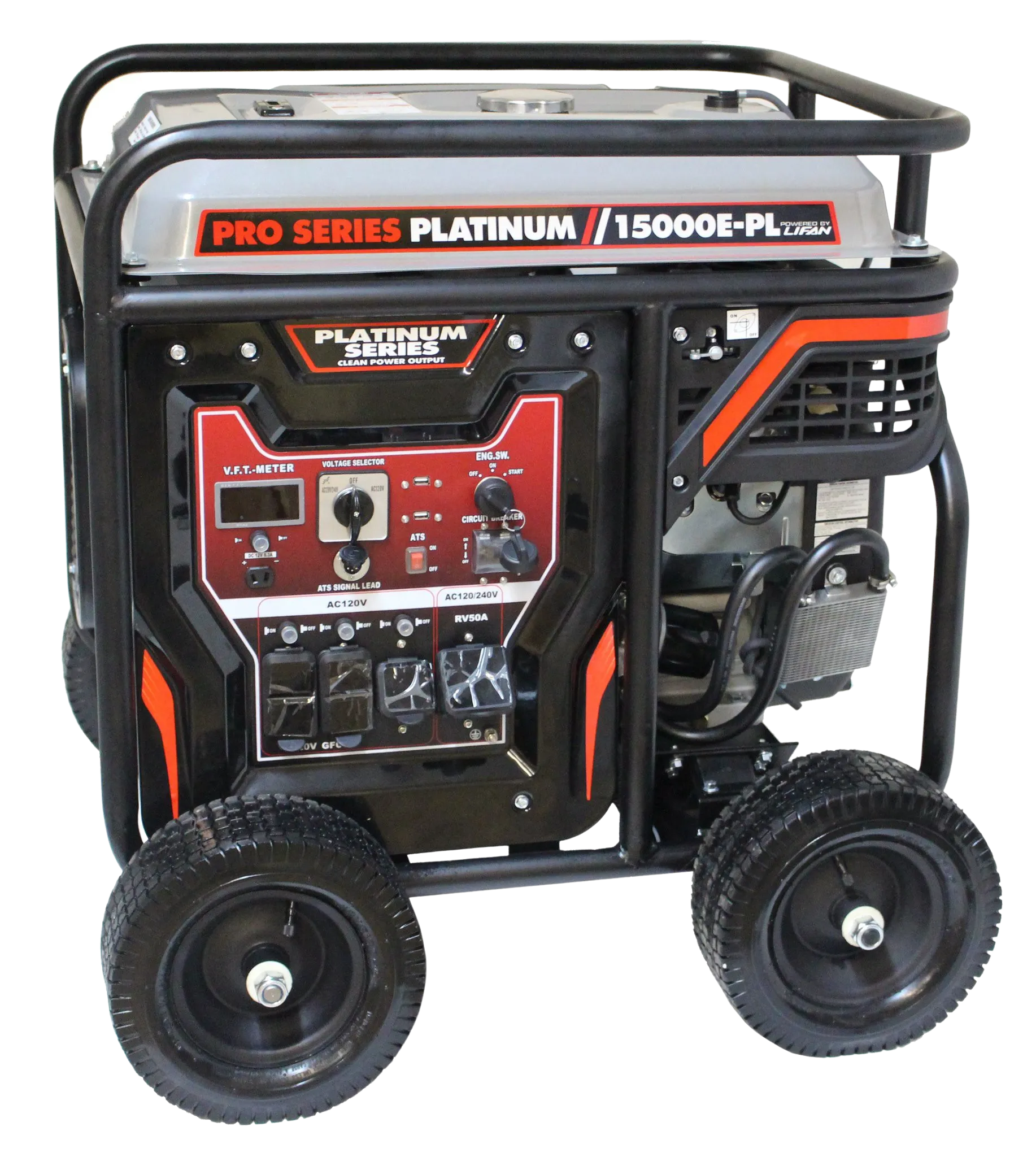 Lifan LF15000-EPL 14000W/15000W Gas Low THD Electric Start Generator New