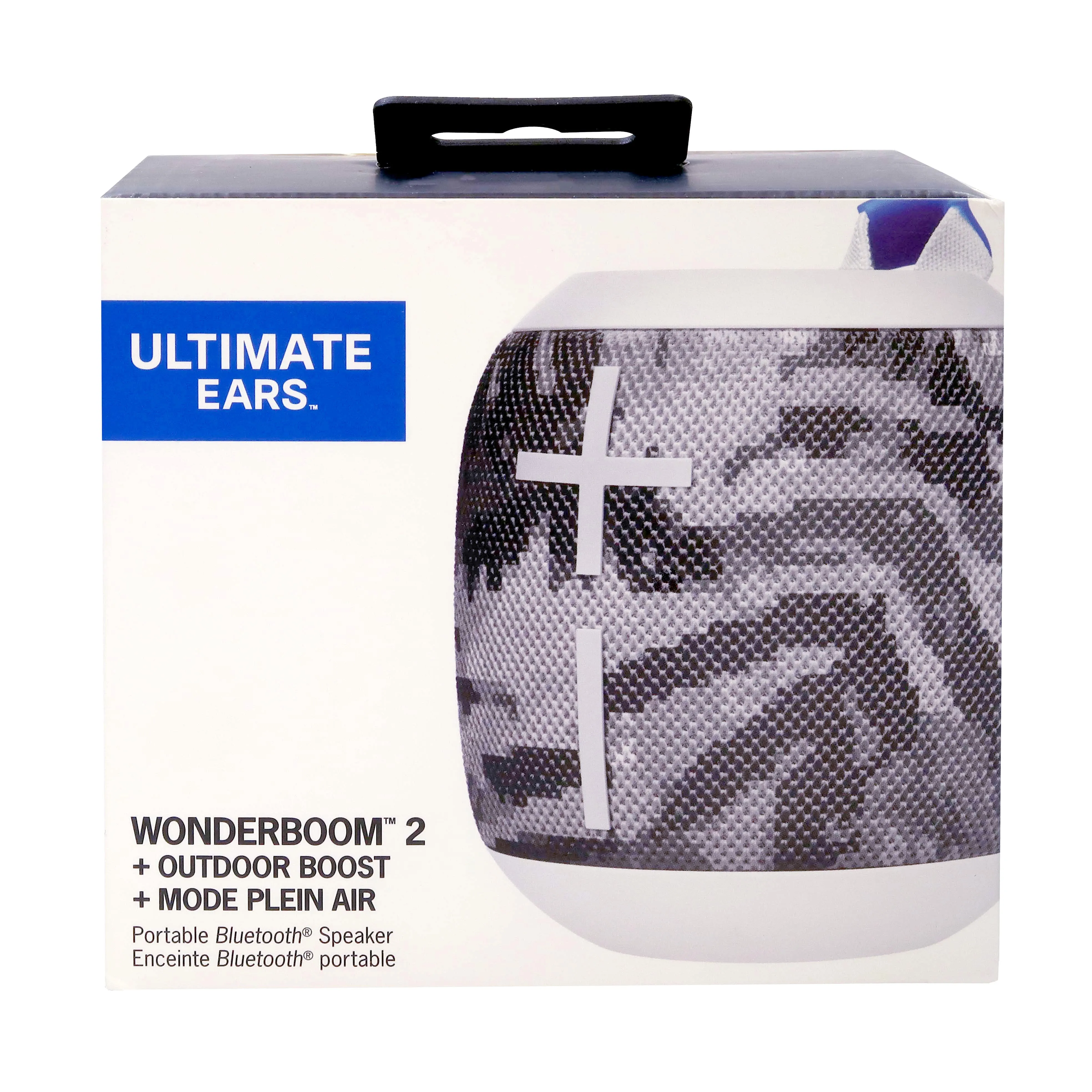 Logitech Ultimate Ears WONDERBOOM 2 Bluetooth Waterproof Jungle Grey Speaker with USB Plug