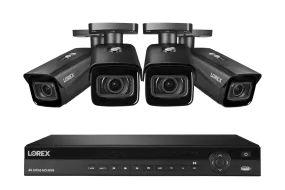 Lorex 4K (16 Camera Capable) 4TB Wired NVR System with Nocturnal 3 Smart IP Bullet Cameras with Motorized Varifocal Lens