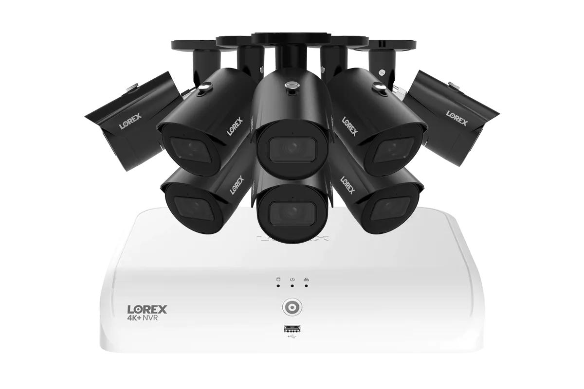 Lorex Fusion Series 4K  16 Channel (8 Wired   8 Fusion Wi-Fi) 2TB Wired System with A14 Wired 4K IP Bullet Cameras