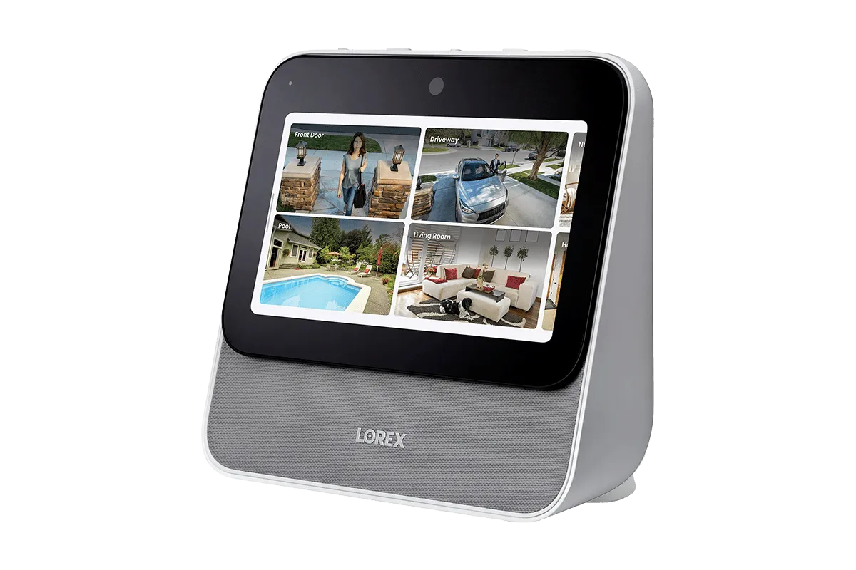 Lorex Smart Home Security Center with 2 Outdoor Cameras, 2 2K Pan-Tilt Indoor Cameras and 2K Doorbell