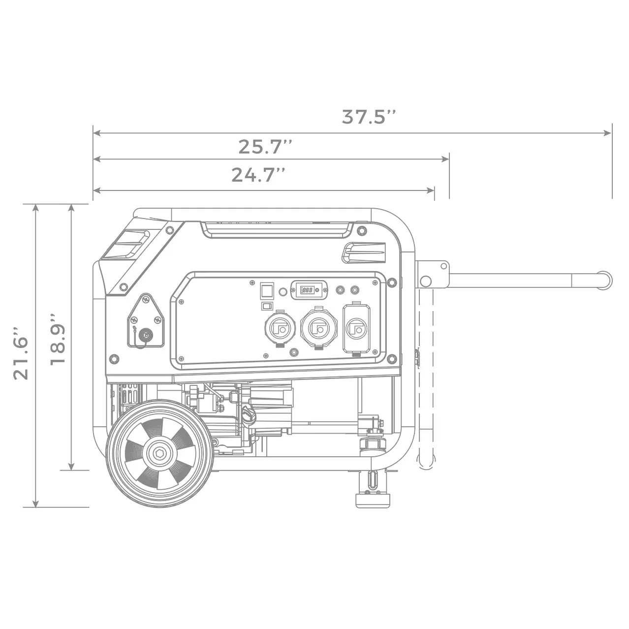 LPG Portable Generator 4100W Electric Start