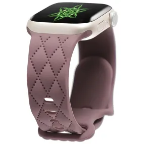 Lupe & Sabra's Signature Carve Silicone Watch Strap Purple