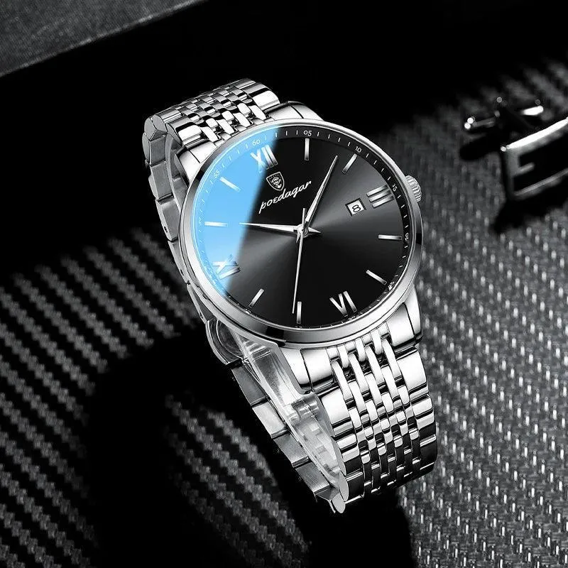 Luxurious Men's Quartz Watch: Stylish Waterproof Timepiece