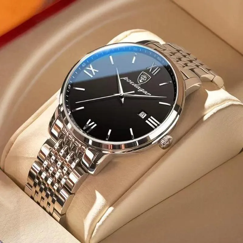 Luxurious Men's Quartz Watch: Stylish Waterproof Timepiece