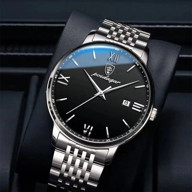 Luxurious Men's Quartz Watch: Stylish Waterproof Timepiece