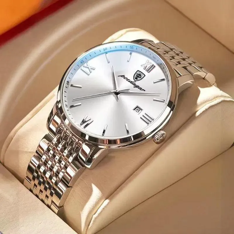 Luxurious Men's Quartz Watch: Stylish Waterproof Timepiece