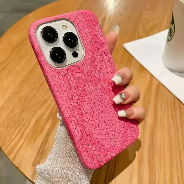 Luxury Snake Texture Phone Case (For iPhones)