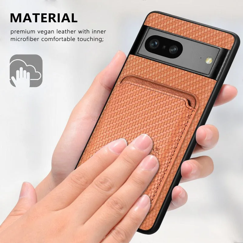 MagneticTPU Protective Phone Case With Magnetic Back Card Bag For Google Pixel