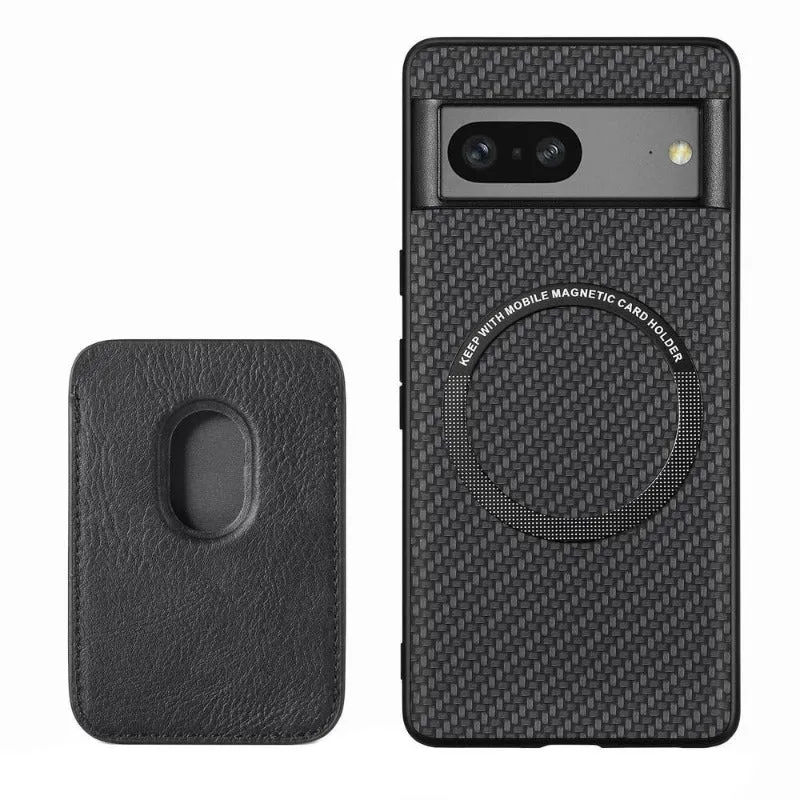 MagneticTPU Protective Phone Case With Magnetic Back Card Bag For Google Pixel