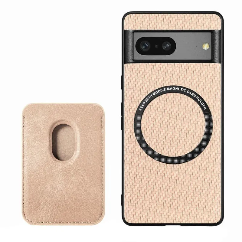 MagneticTPU Protective Phone Case With Magnetic Back Card Bag For Google Pixel