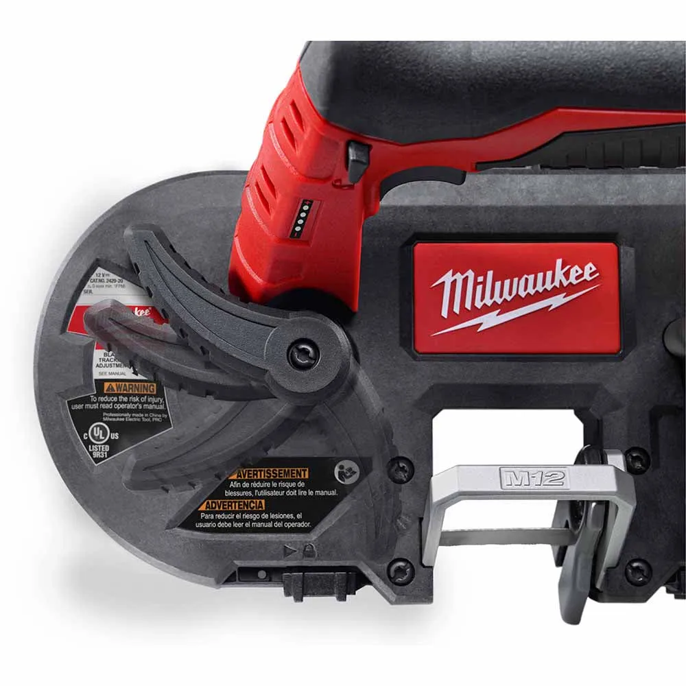 Milwaukee 2429-20 M12 Cordless Sub-Compact Band Saw Tool Only