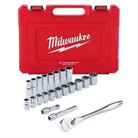 Milwaukee 48-22-9410 1/2" Drive 22pc Ratchet & Socket Set - SAE