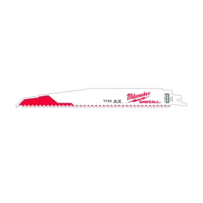 Milwaukee 9" 5 TPI AX Demolition Wood Cutting Sawzall‚® Blade, (Single Blade)