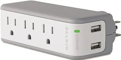 Mini Surge Protector With Usb Charger Wall Mount 918 Joules