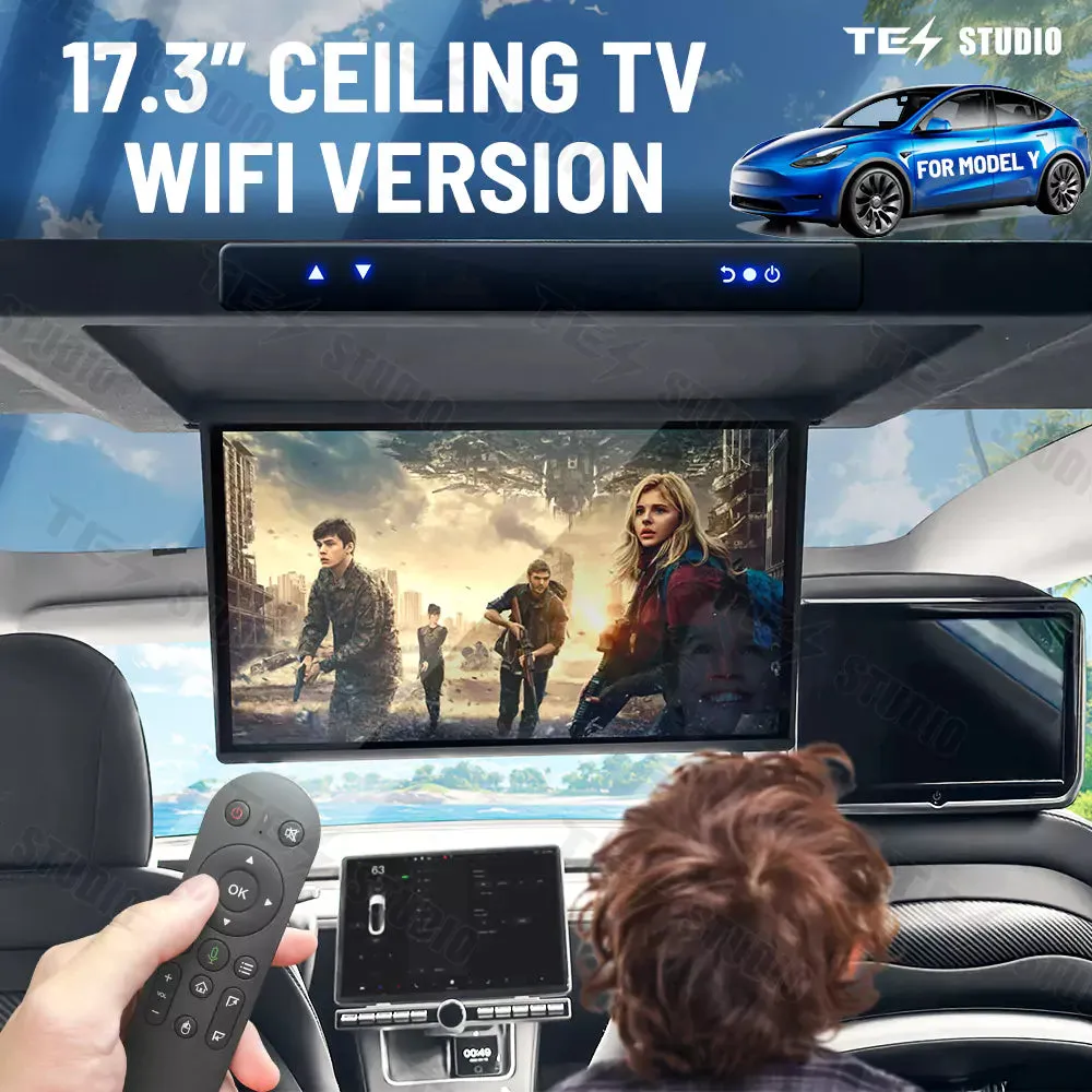 Model Y 17.3-Inch Car Roof Mounted TV With Wi-Fi Tesstudio®