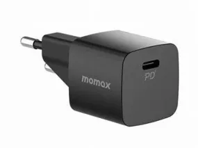 Momax Oneplug 20W Mini Usb- C Charger (Um25) Fast Charging (Black)