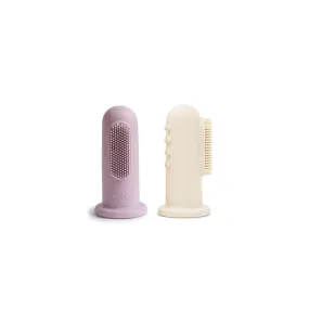 Mushie Soft Lilac Ivory Toothbrush - Soft Lilac/Ivory