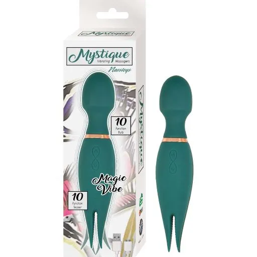 MYSTIQUE VIBRATING MAGIC WAND GREEN