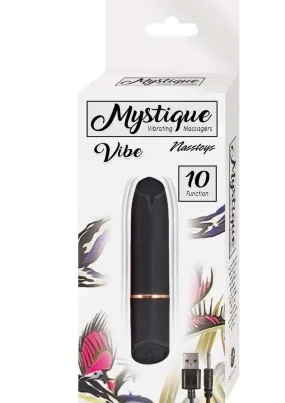 Mystique Vibrating Massagers Rechargeable Silicone Vibrator