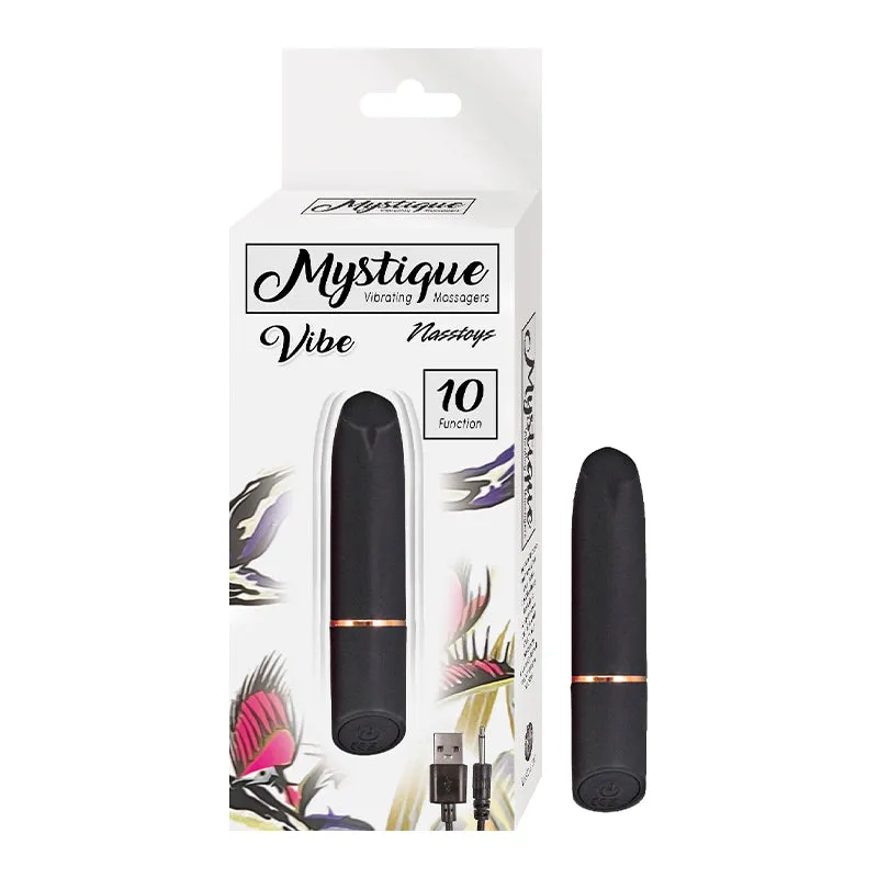 Nasstoys Mystique Rechargeable Silicone Bullet Vibrator Black