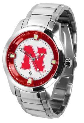 Nebraska Cornhuskers Titan Steel Men’s Watch