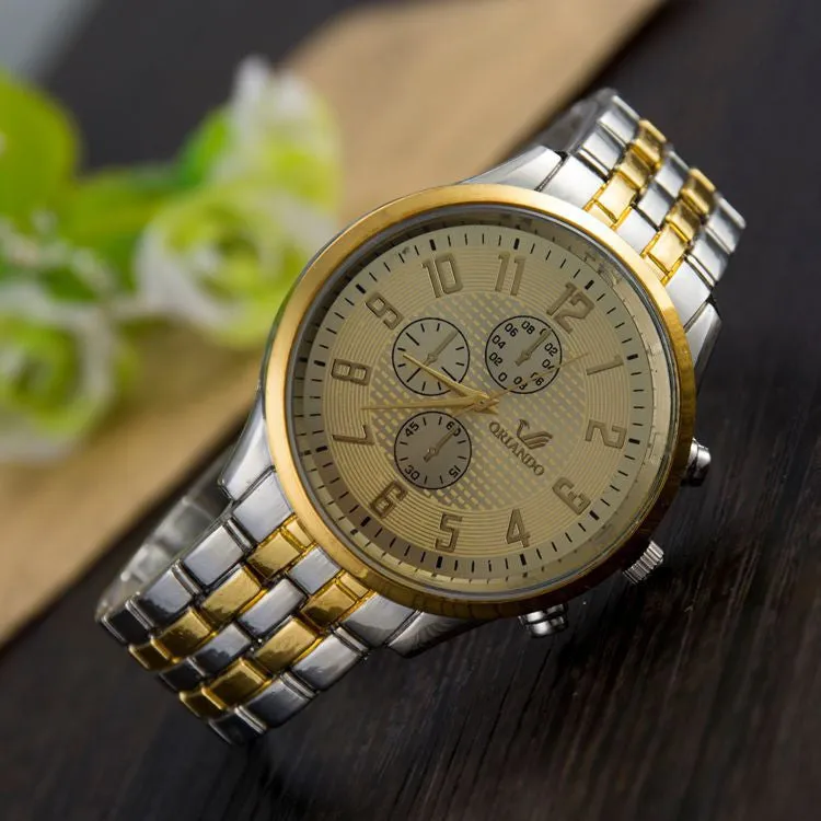 New Fashion Top Quality Stainless Steel Geneva Women Watches Quartz Watch Men's watch