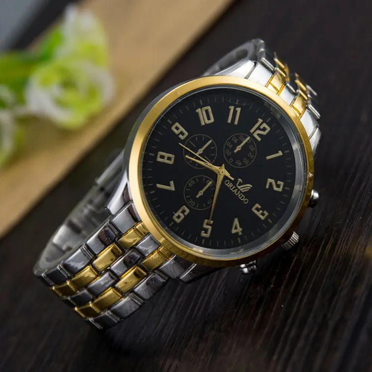 New Fashion Top Quality Stainless Steel Geneva Women Watches Quartz Watch Men's watch