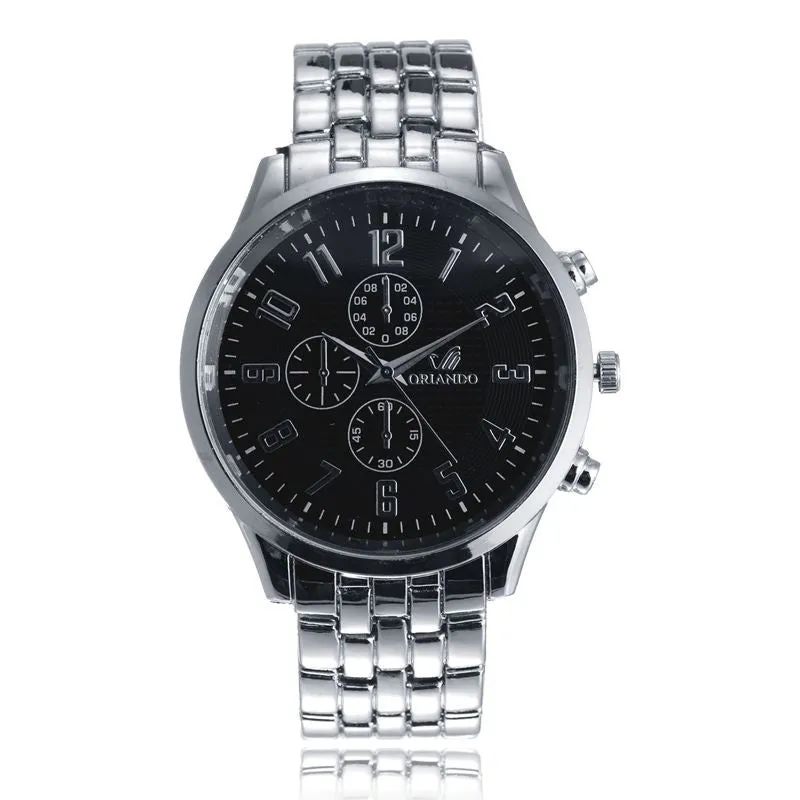 New Fashion Top Quality Stainless Steel Geneva Women Watches Quartz Watch Men's watch