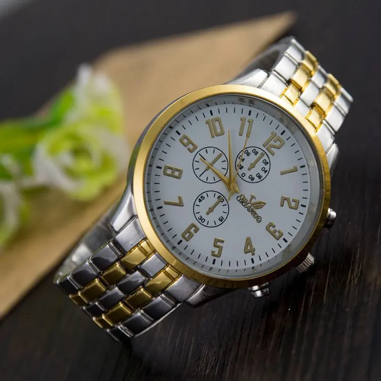 New Fashion Top Quality Stainless Steel Geneva Women Watches Quartz Watch Men's watch