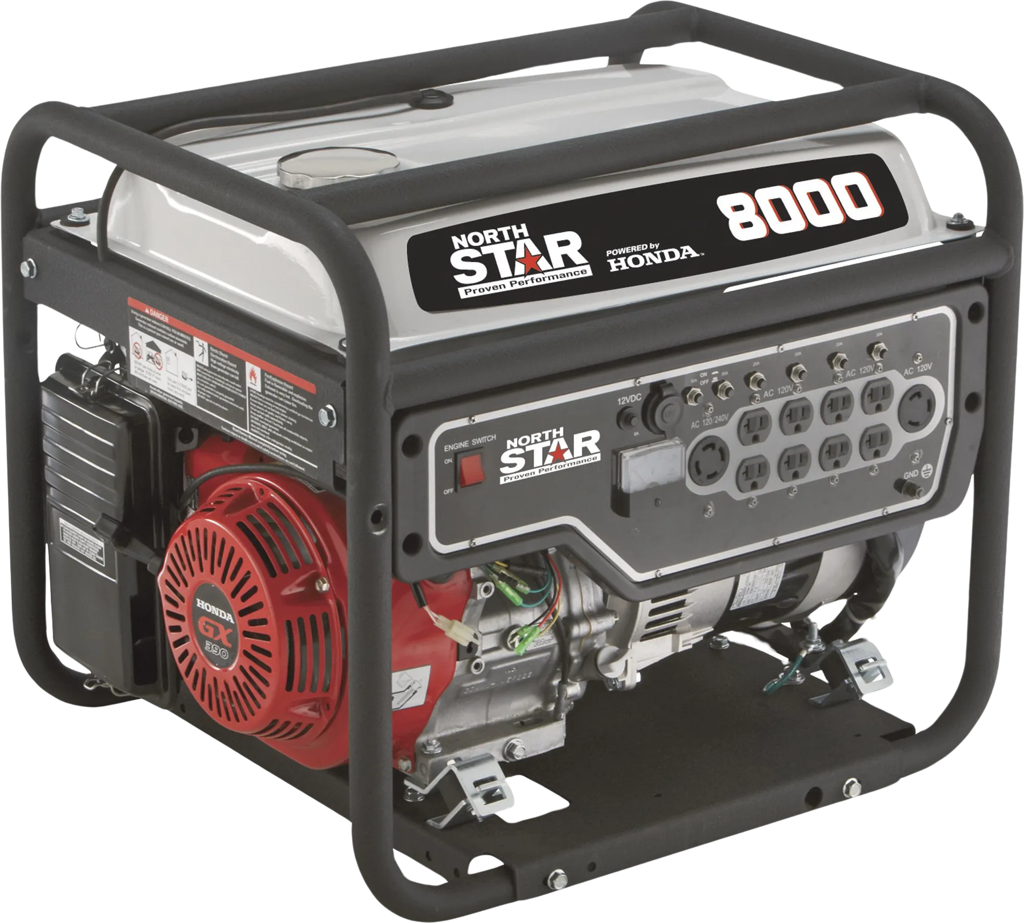 NorthStar 165603 Generator Honda GX390 Low THD 6600W/8000W Gas New