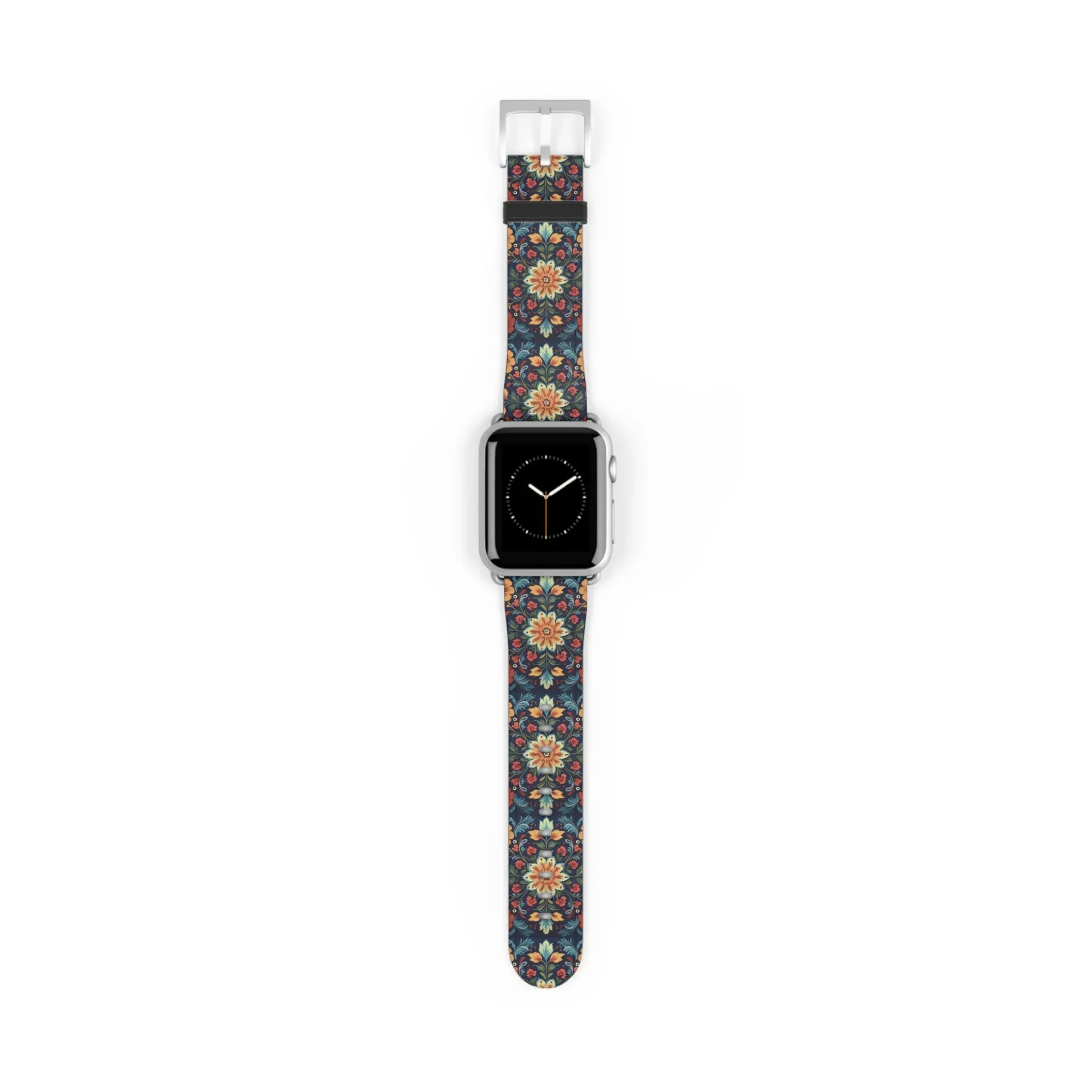 Norwegian Rosemaling Watch Band