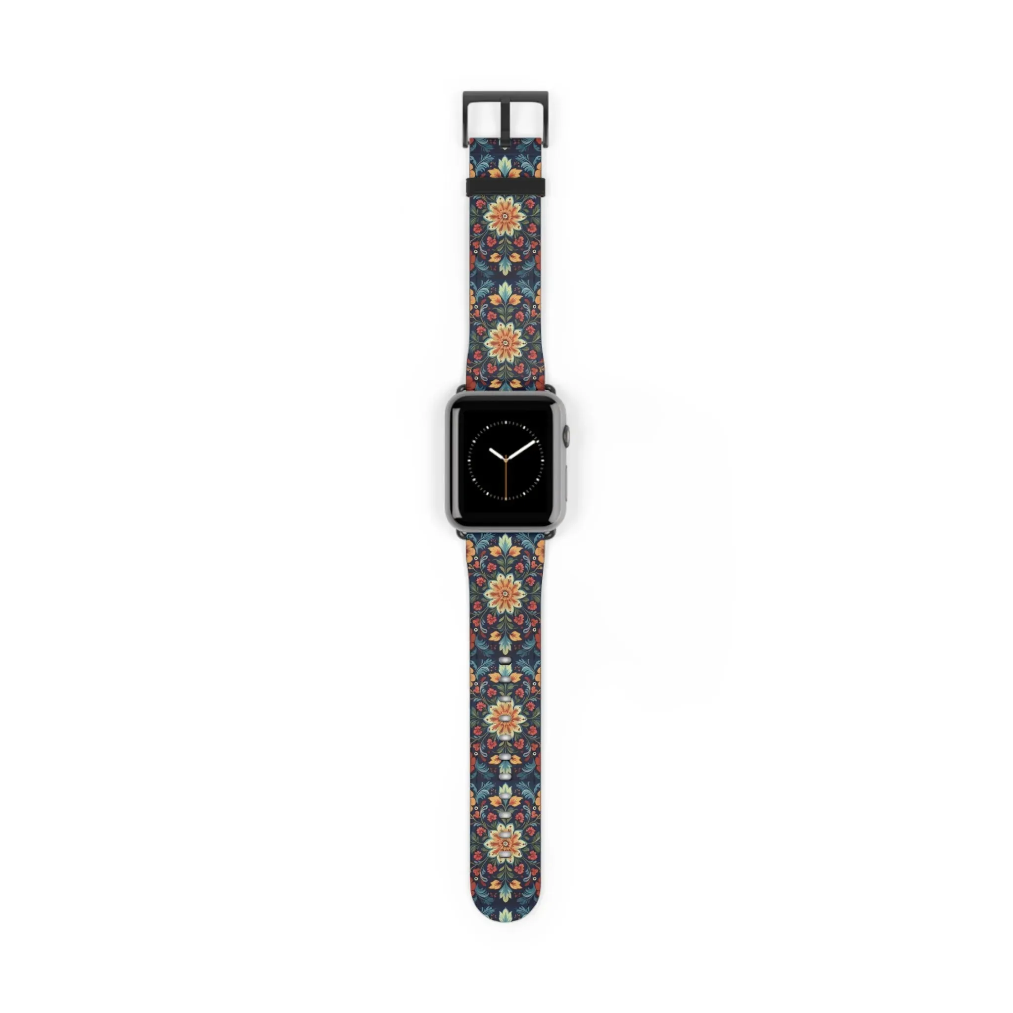 Norwegian Rosemaling Watch Band