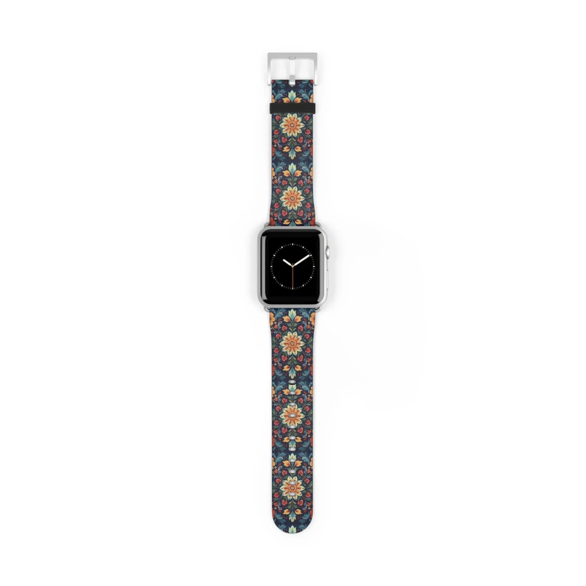 Norwegian Rosemaling Watch Band