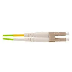 OM5 Wideband Multi-mode Fiber Optic Cable, LC/LC, WDM, Duplex, Lime Green, 50/125, 10 meter (33 foot)