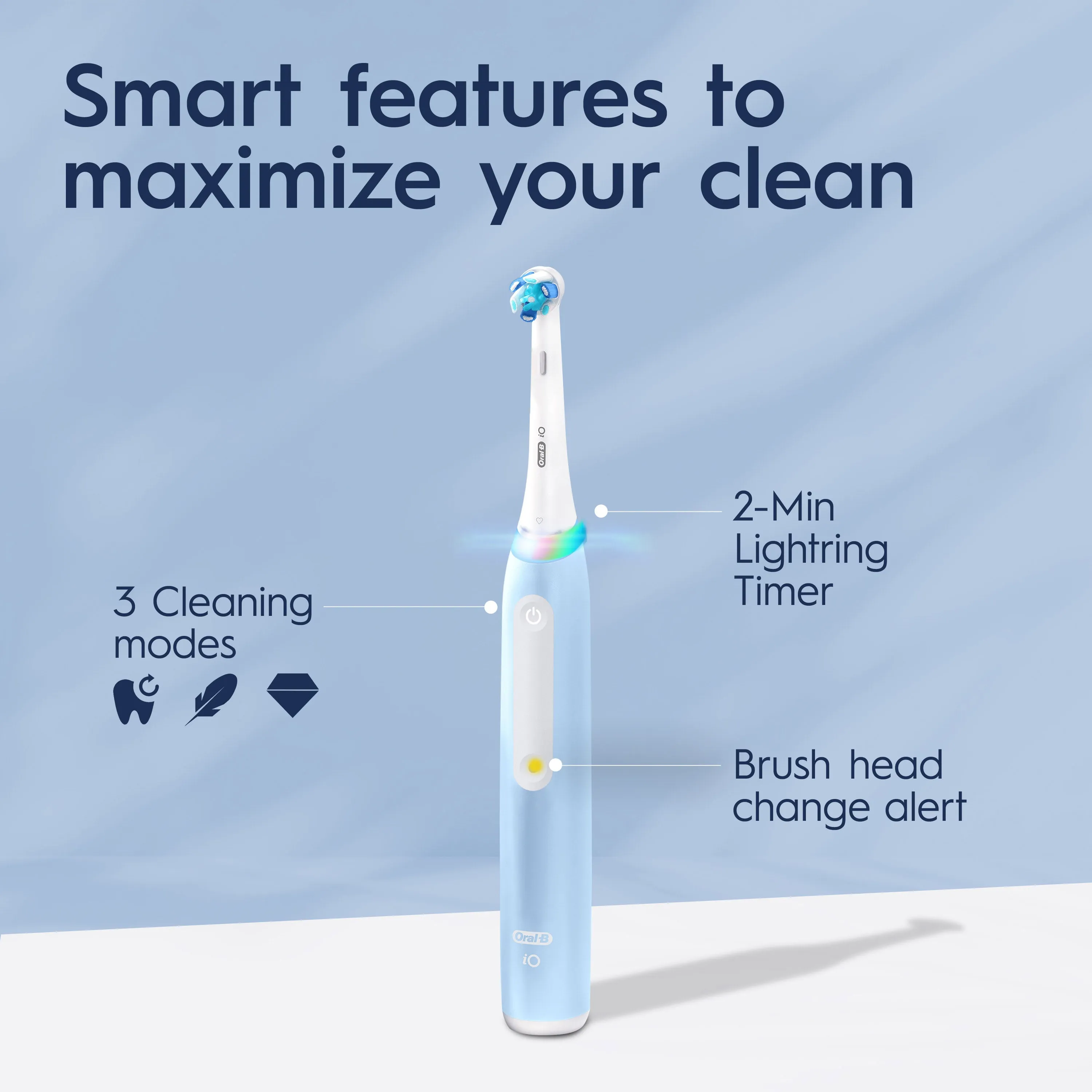 Oral-B iO Series 3 Electric Toothbrush with Micro Vibration iO3 Blue