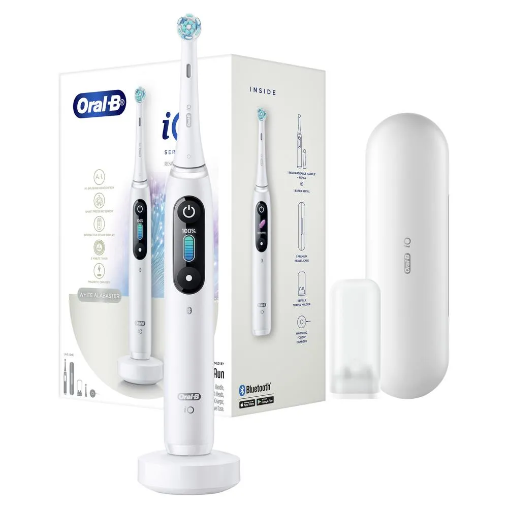 Oral-B iO Series 8 Electric Toothbrush (Alabaster White)