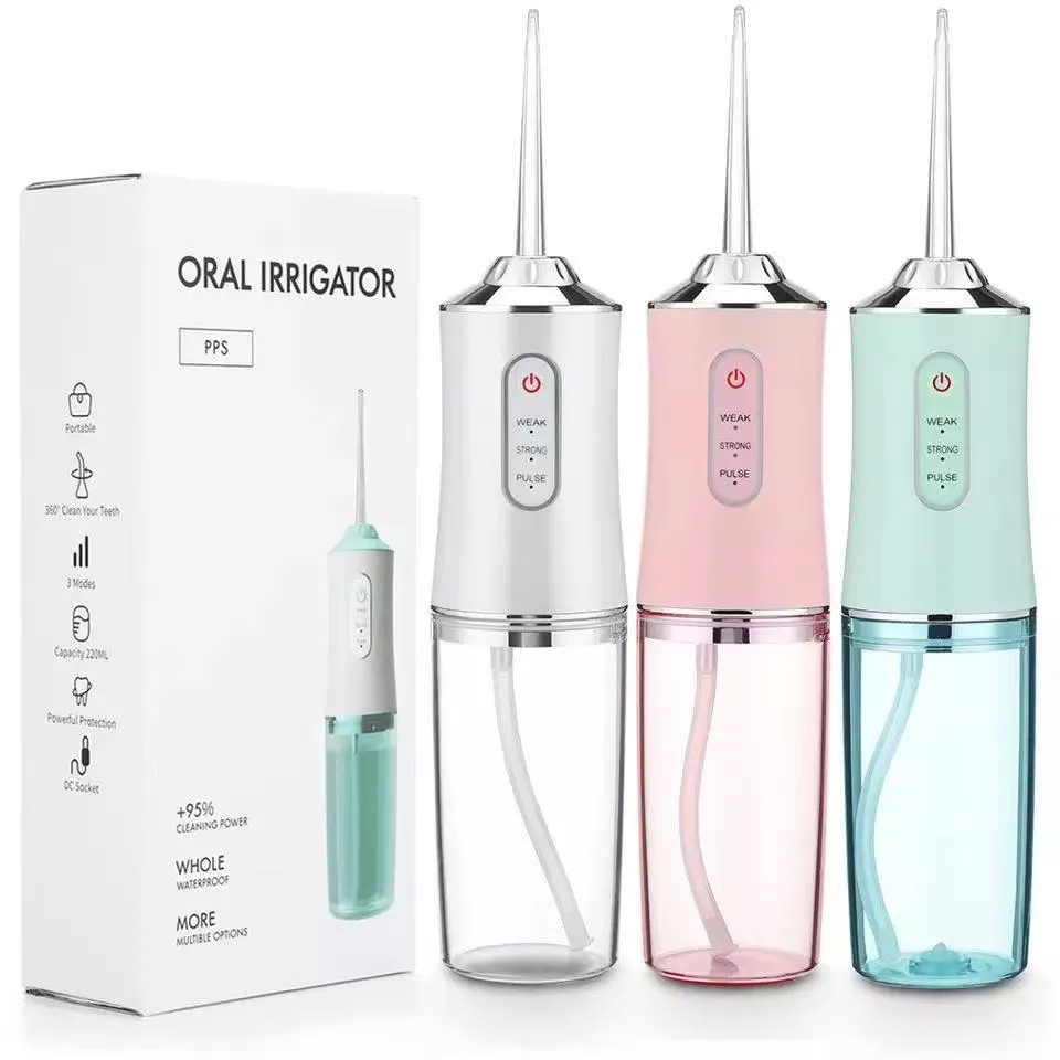 Oral Irrigator  4 Jets 3 Mode USB Rechargeable Water Flosser Portable Dental Water Jet Waterproof Irrigator Dental Teeth Cleaner 0ral irrigator