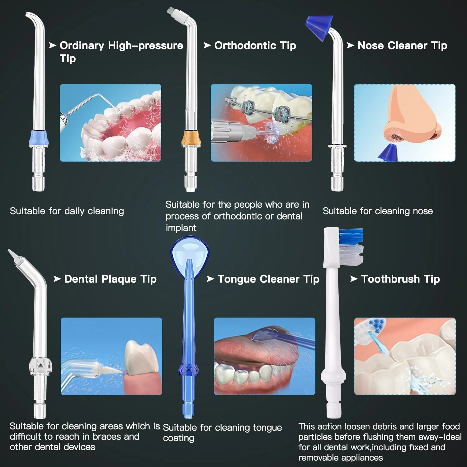 Oral Irrigator USB Rechargeable Water Floss Portable Dental Water Flosser Jet 300ml Irrigator Dental Teeth Cleaner with Bag 0ral irrigator