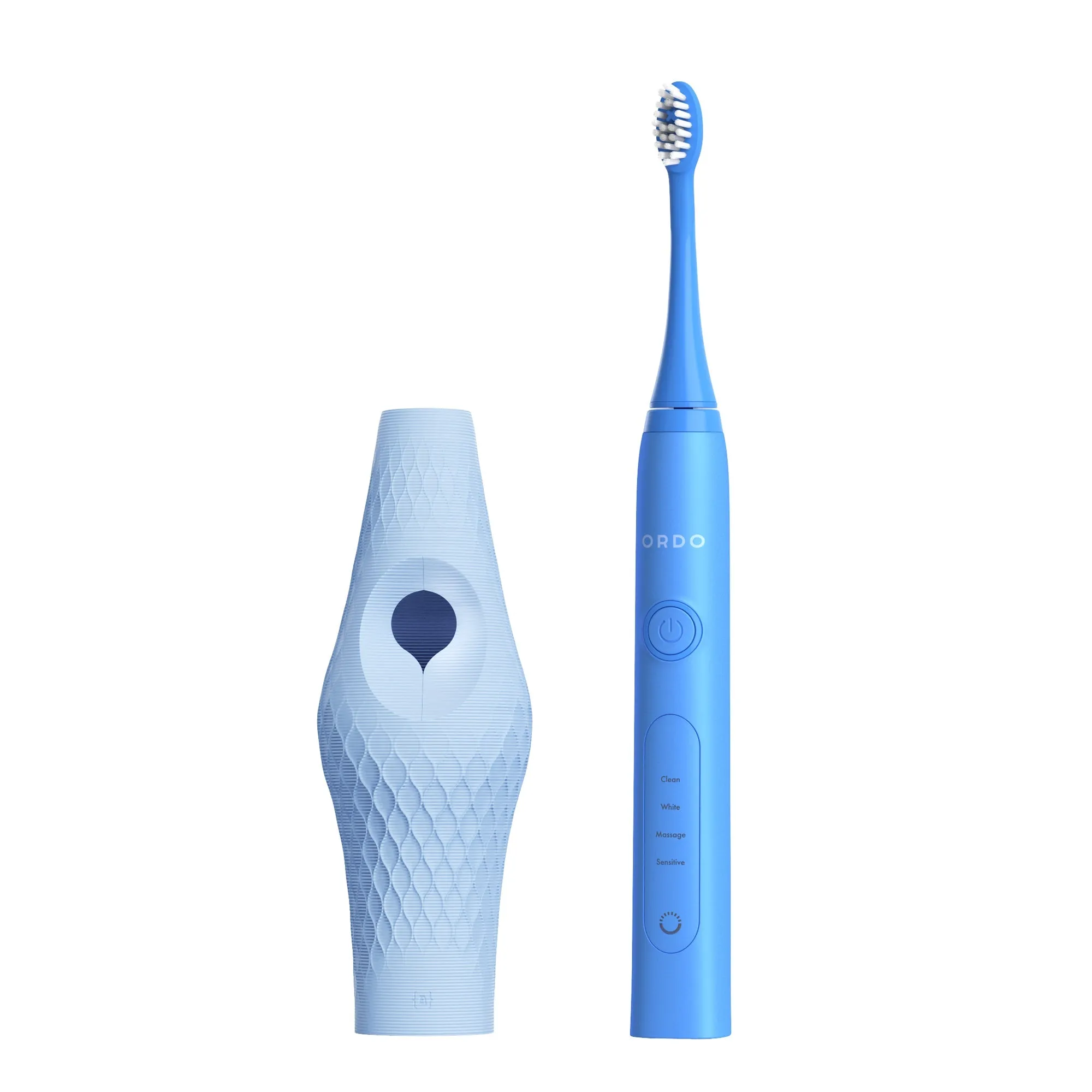 Ordo Sonic  Toothbrush & {access}ories Handle - Soft Blue Ball Small Diamond