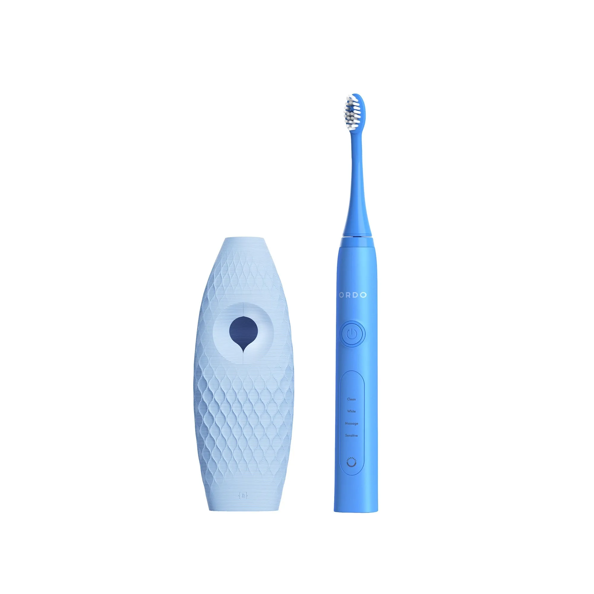 Ordo Sonic  Toothbrush & {access}ories Handle - Soft Blue Hemispherical Large Diamond